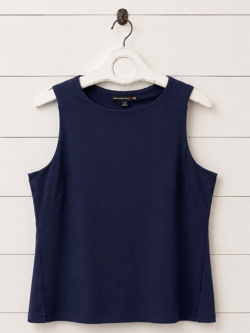Banana Republic Deep Navy Sleeveless Shell Tank